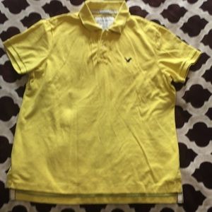 XL AEO lemon yellow short sleeved Polo shirt